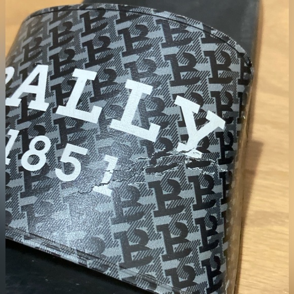 Bally Sabrio Slide Sandals Mens Size 10 Black - Picture 5 of 10